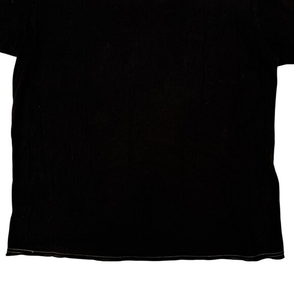 DKNY Jeans Shirt Mens 2XL Black Graphic Crest Griffin Lion Short Sleeve Tee - Picture 6 of 8